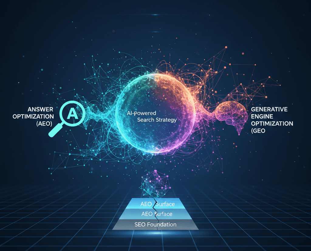 SEO, AEO, & GEO: The 2026 Hybrid Strategy for Search Dominance