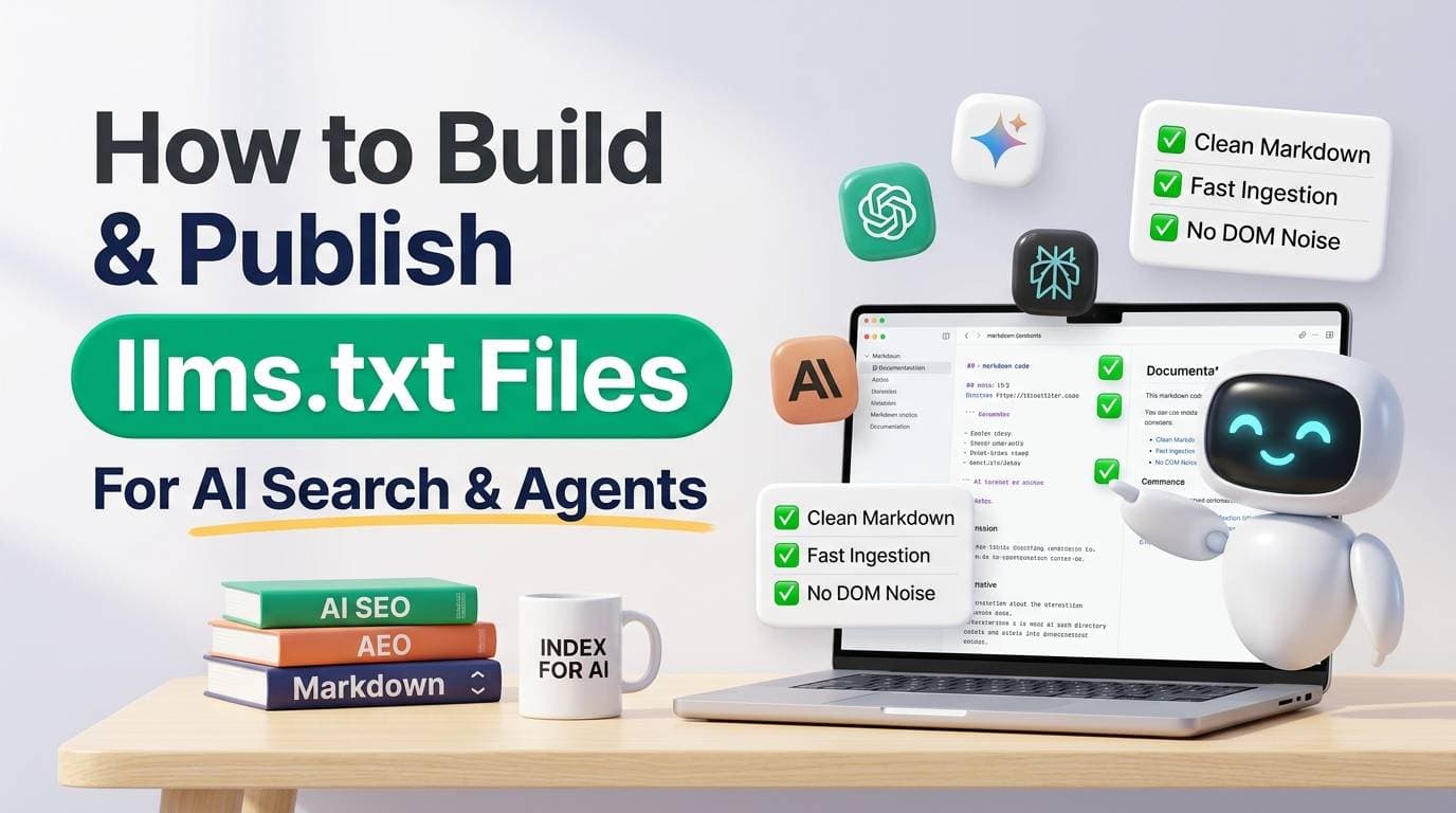 How to Use an llms.txt Generator to Help AI Agents Read and Cite Your Site