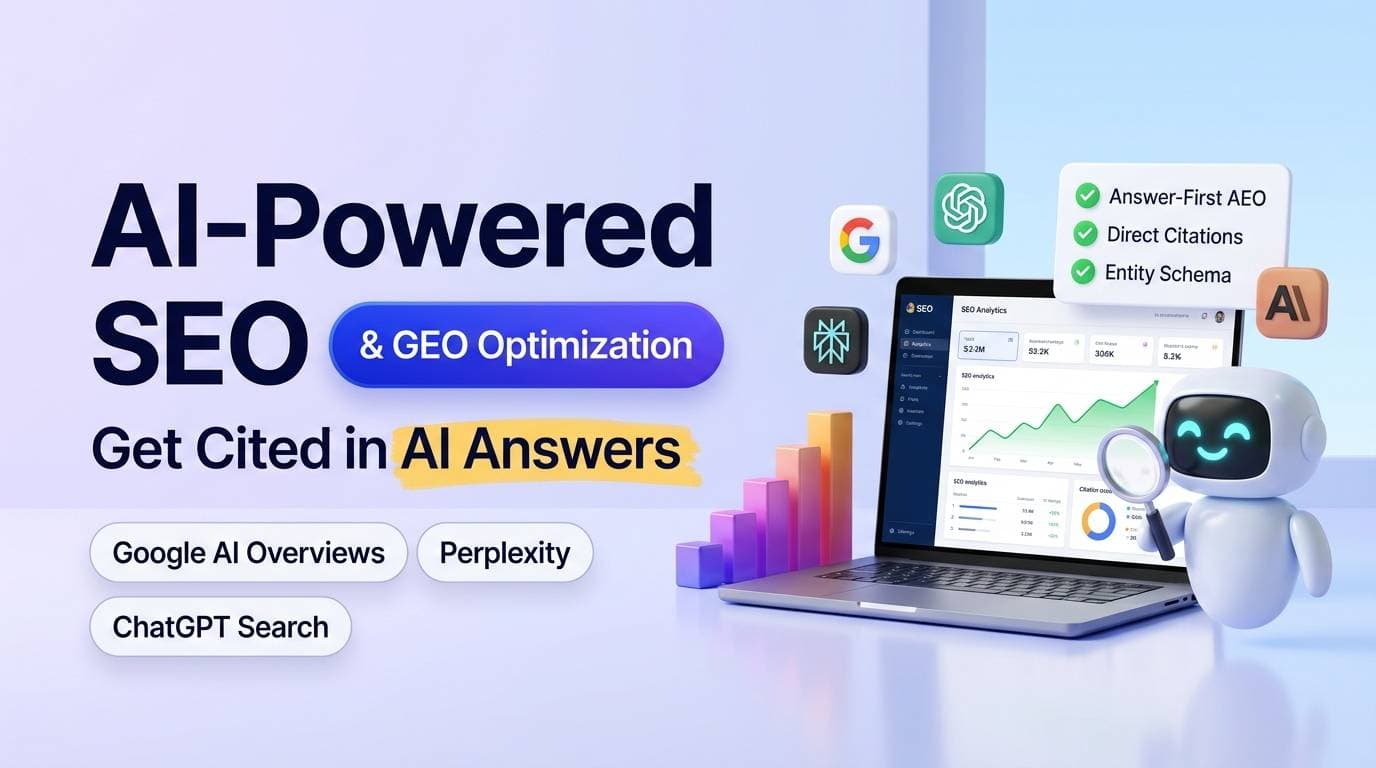AI-Powered SEO with GEO Optimization: The 2026 Playbook for AI Search Visibility