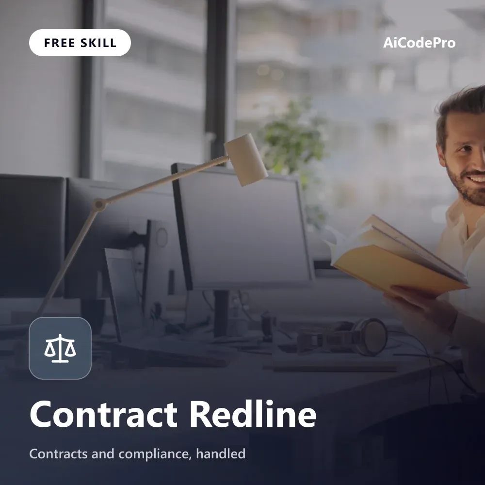 Contract Redline Skill
