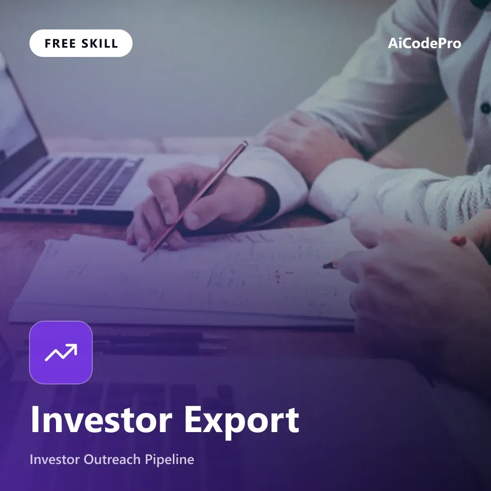 Investor Export Skill