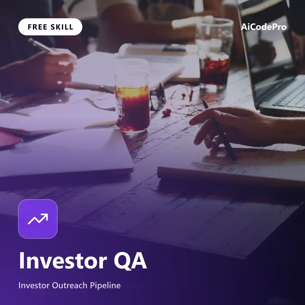 Investor QA Skill