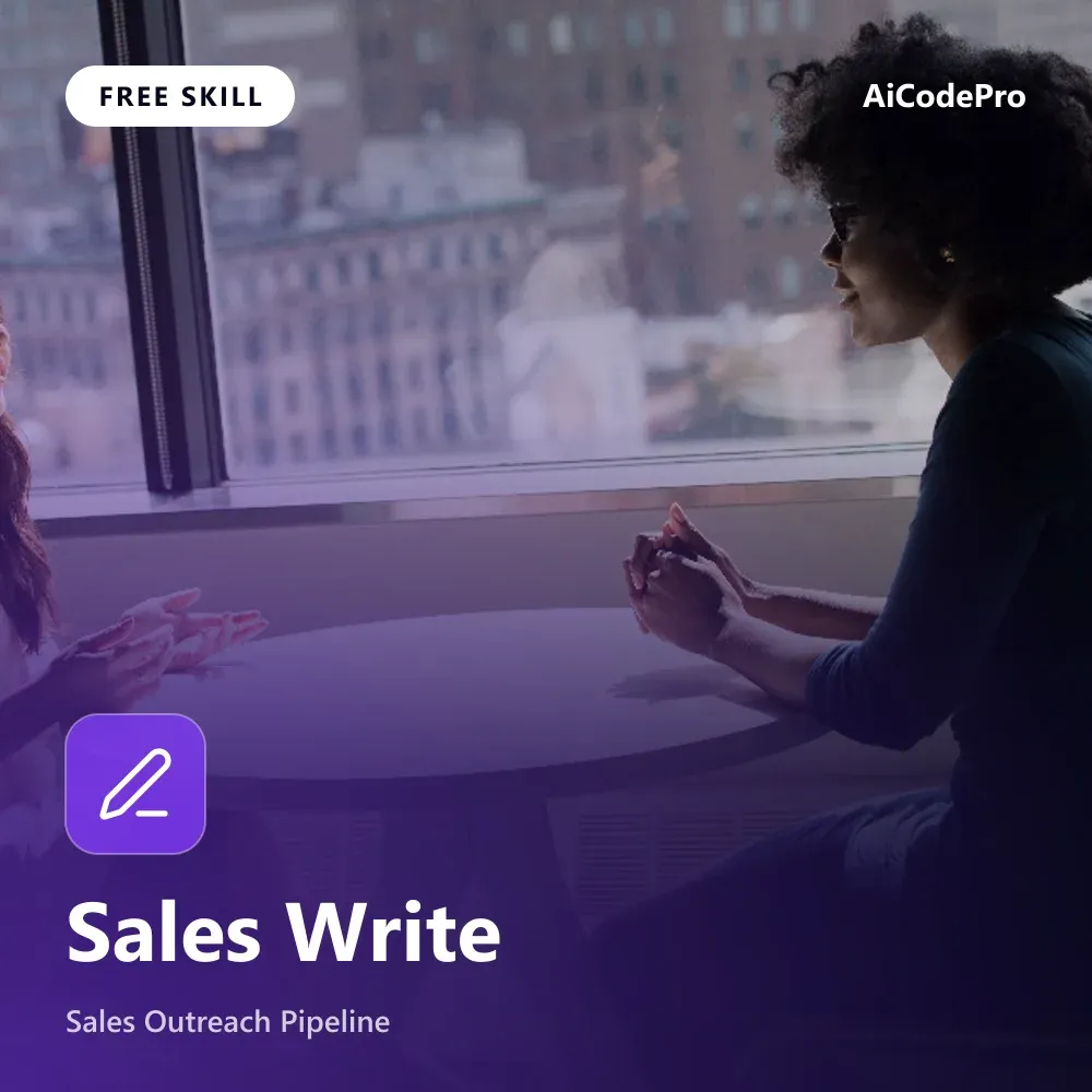 Sales Write Skill