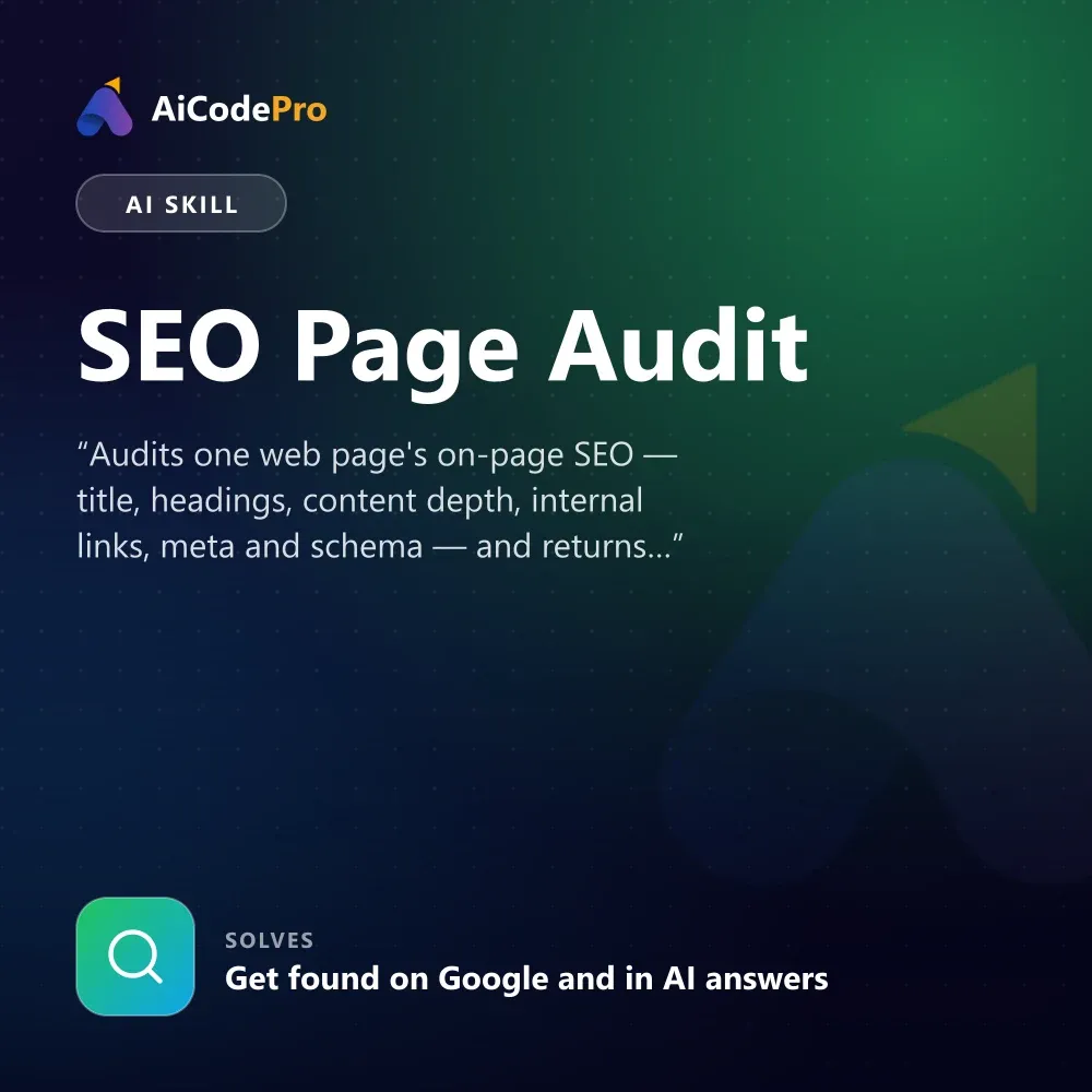 SEO Page Audit Skill