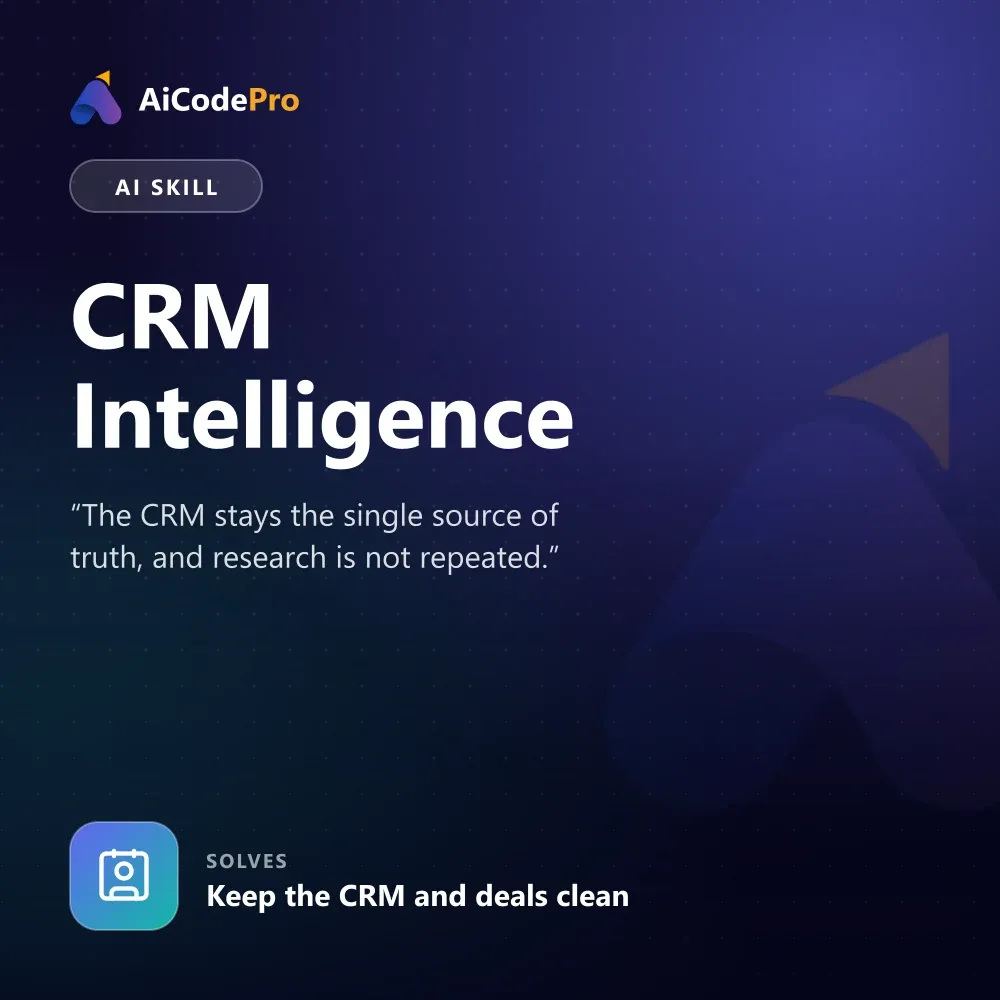 CRM Intelligence Skill