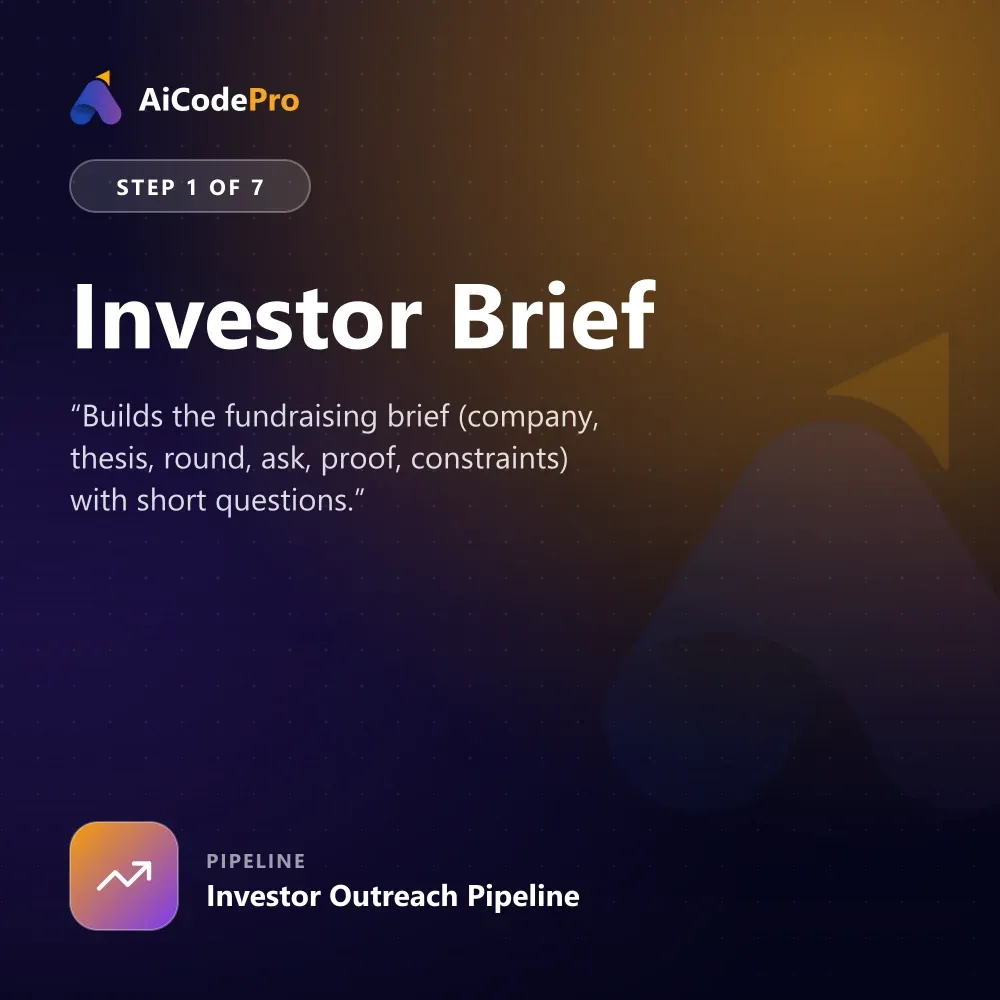 Investor Brief Skill