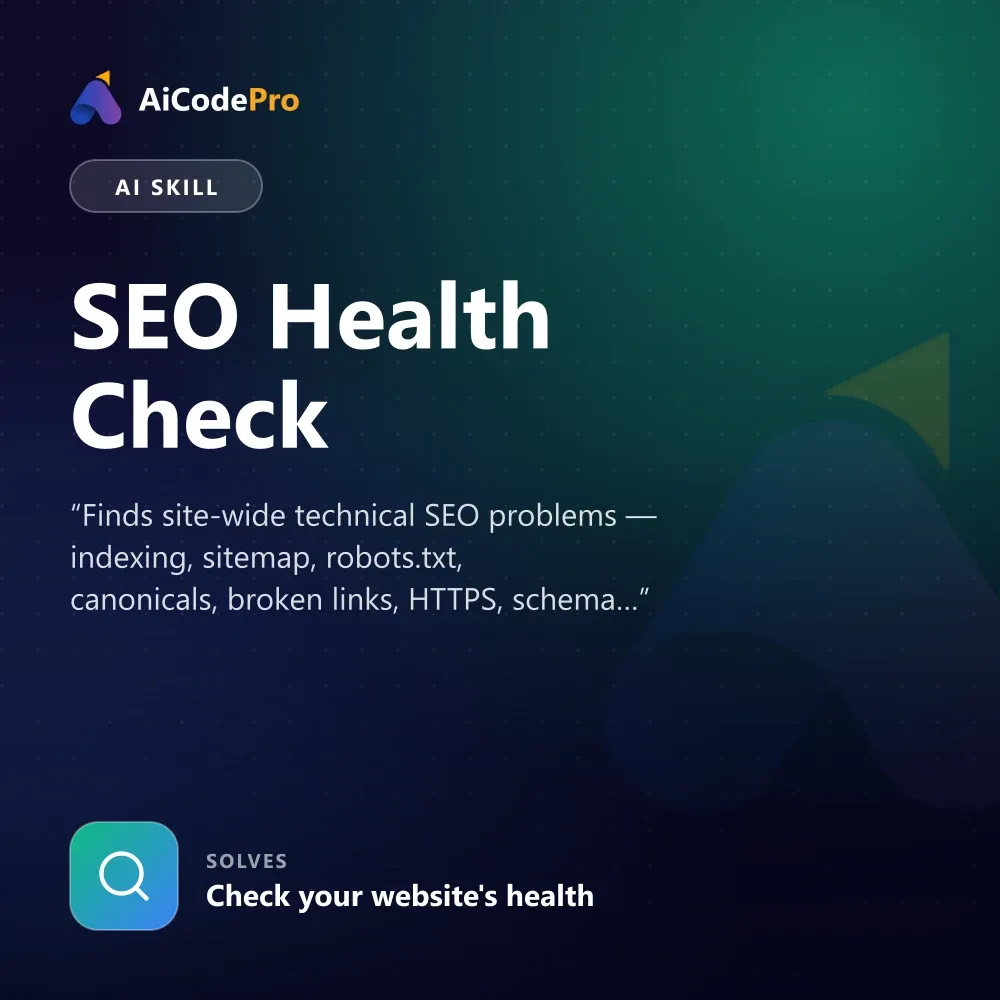 SEO Health Check Skill