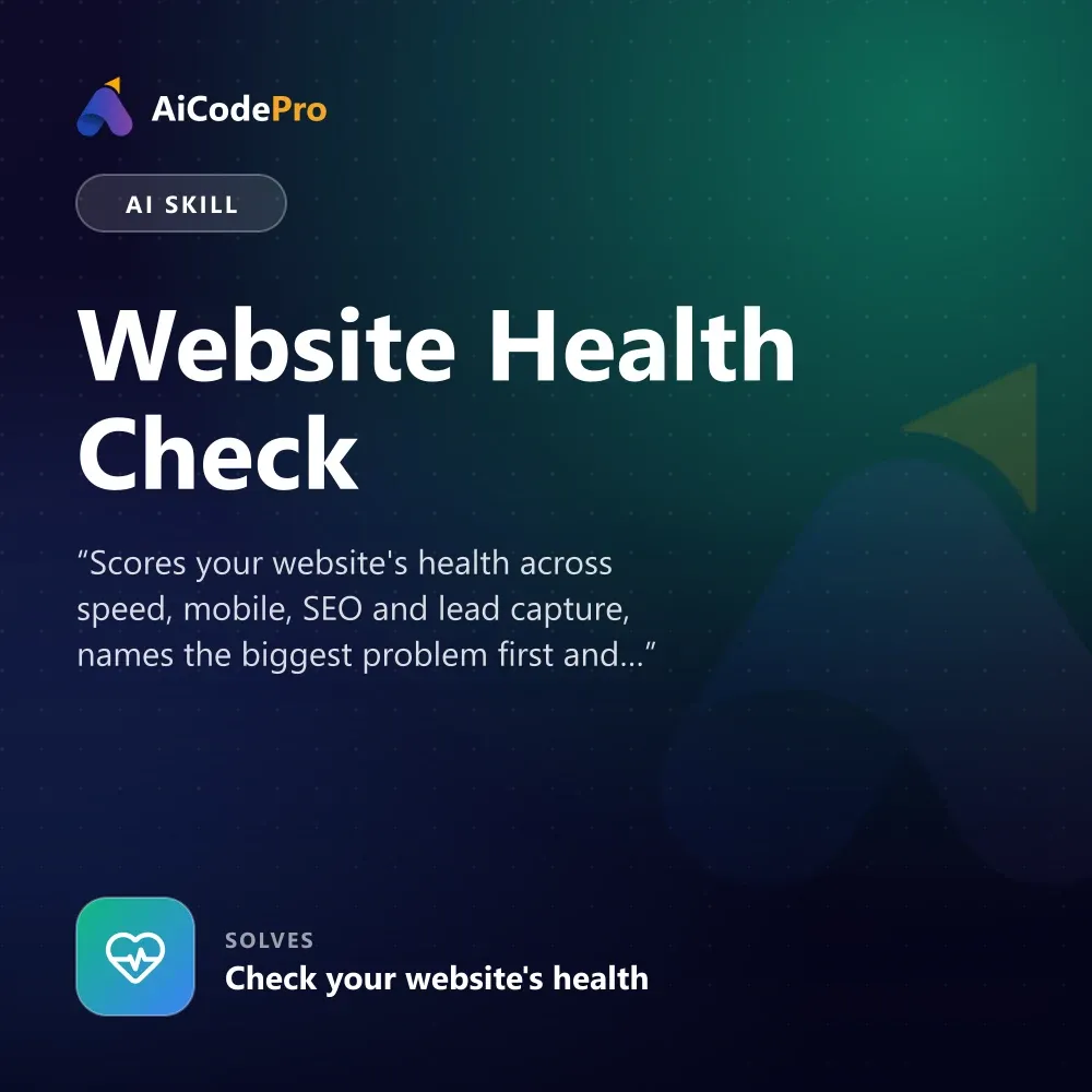 Website Health Check Skill