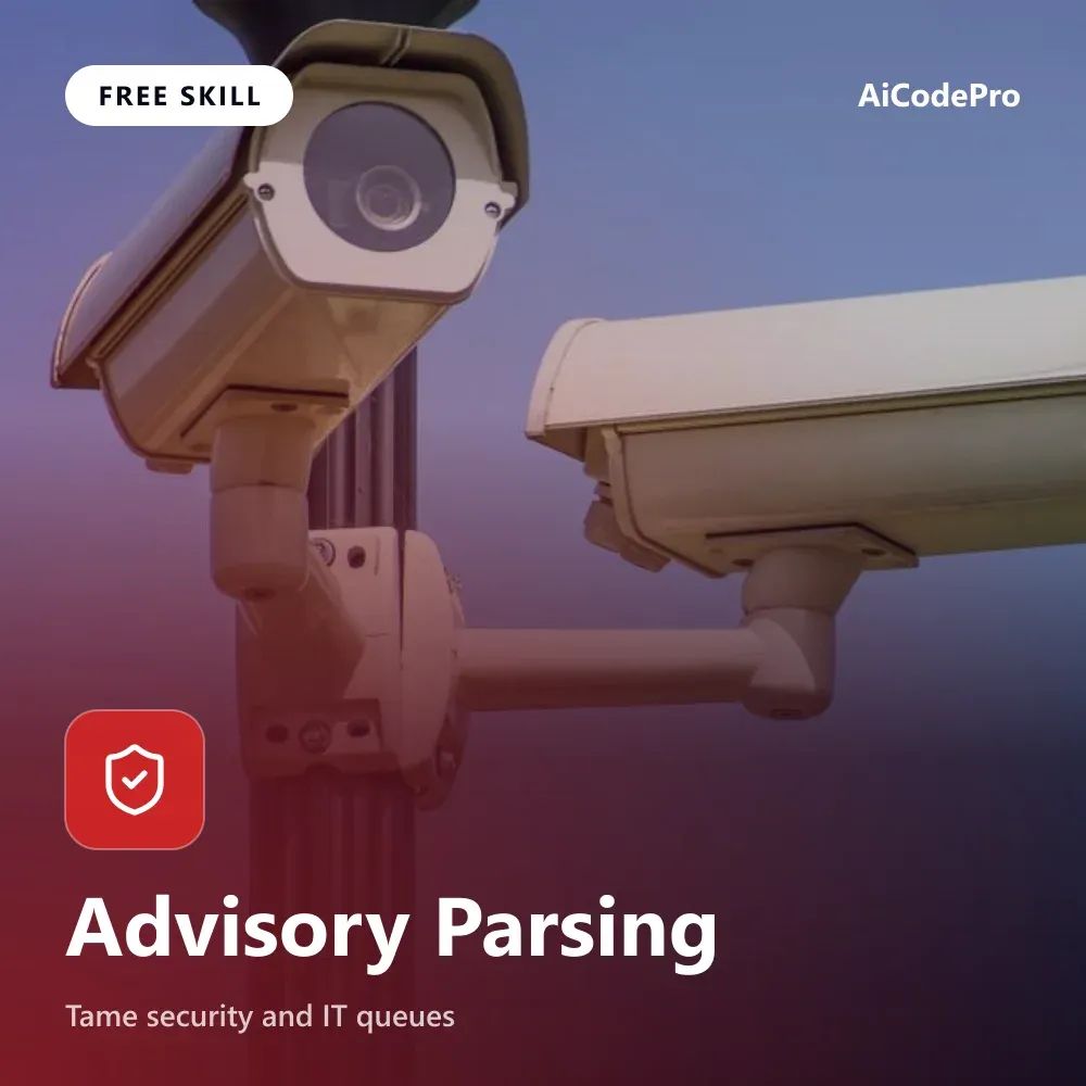 Advisory Parsing Skill