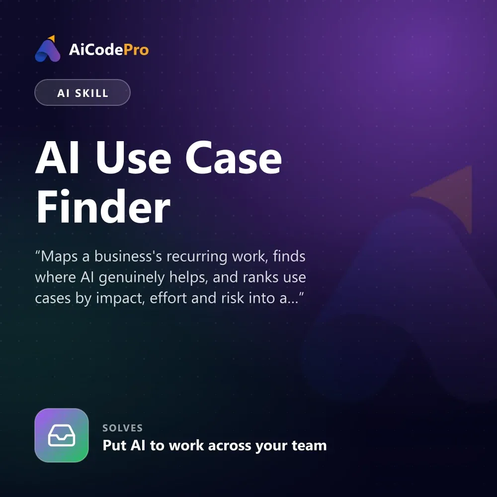 AI Use Case Finder Skill