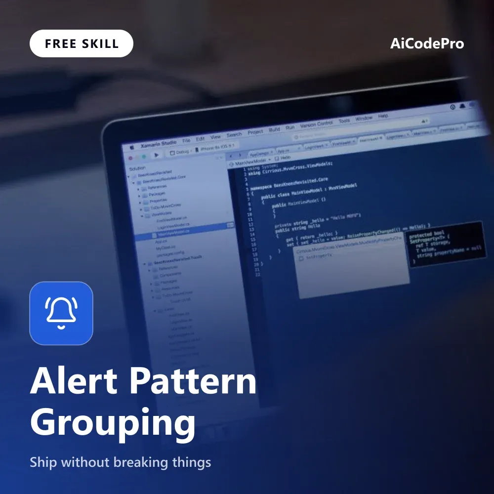 Alert Pattern Grouping Skill