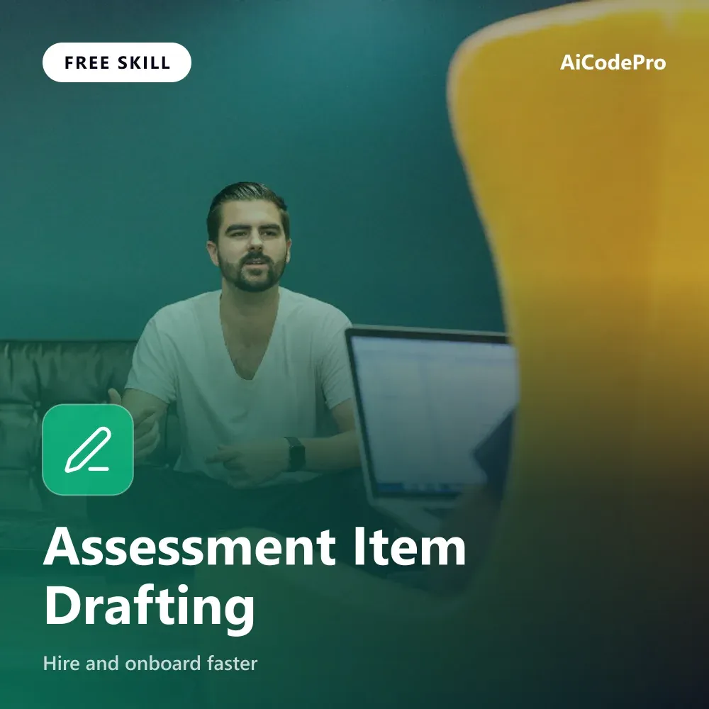 Assessment Item Drafting Skill