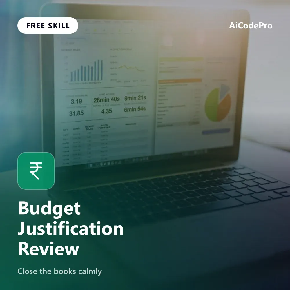 Budget Justification Review Skill