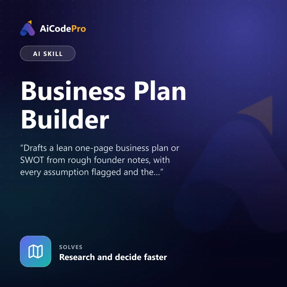 Business Plan Builder Skill