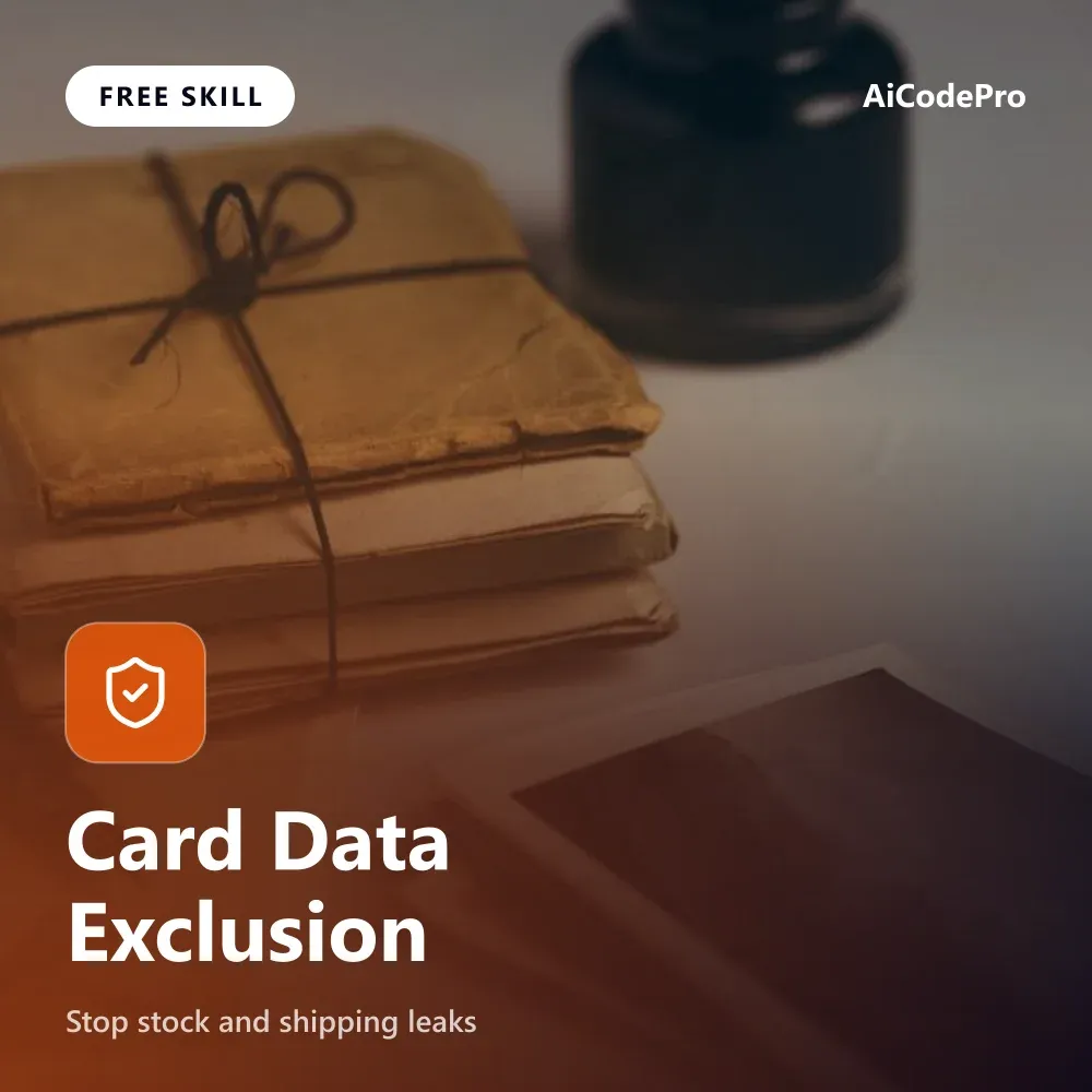 Card Data Exclusion Skill