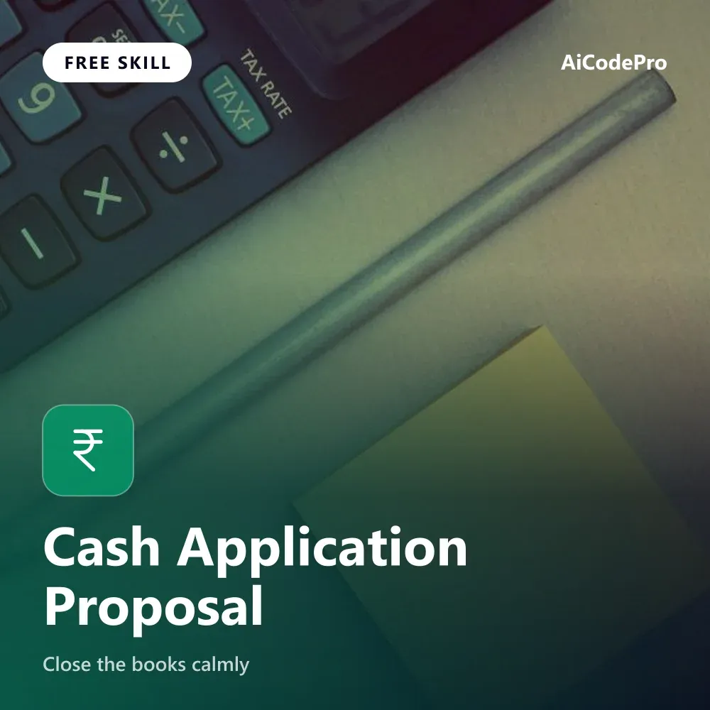Cash Application Proposal Skill