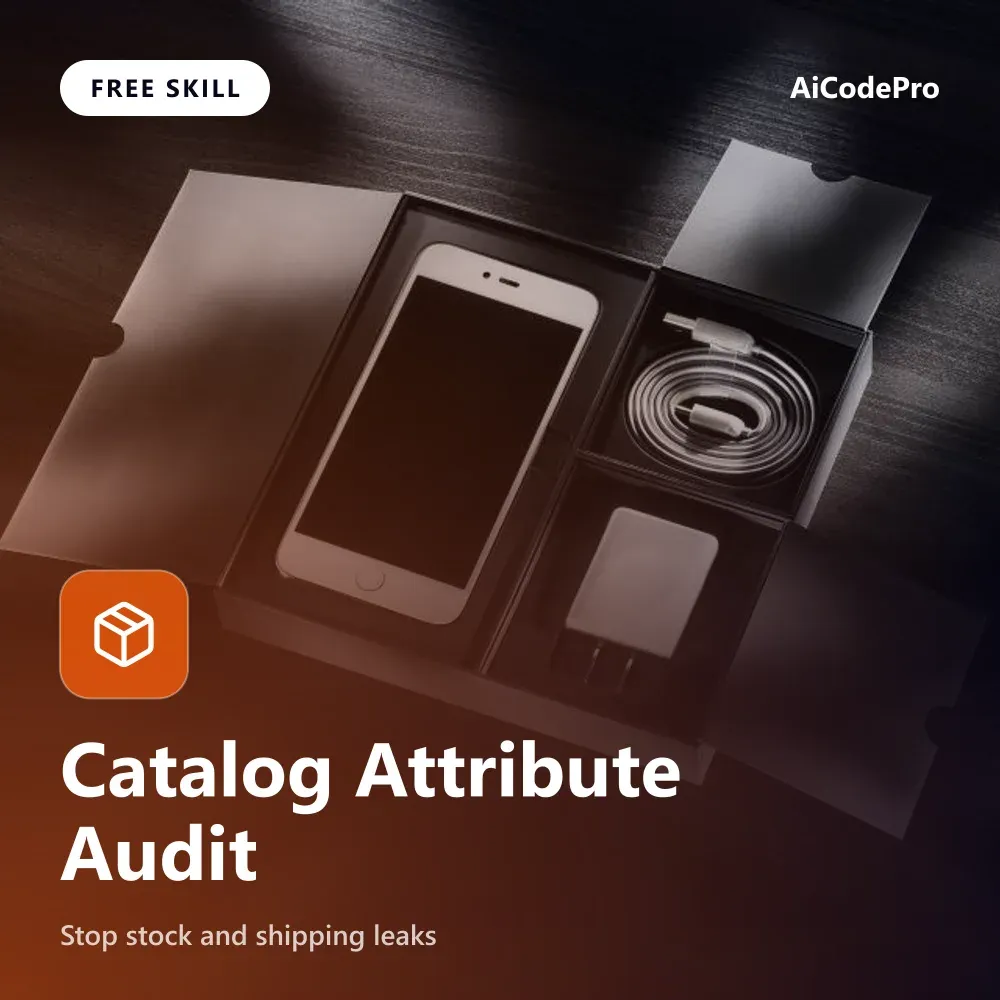 Catalog Attribute Audit Skill