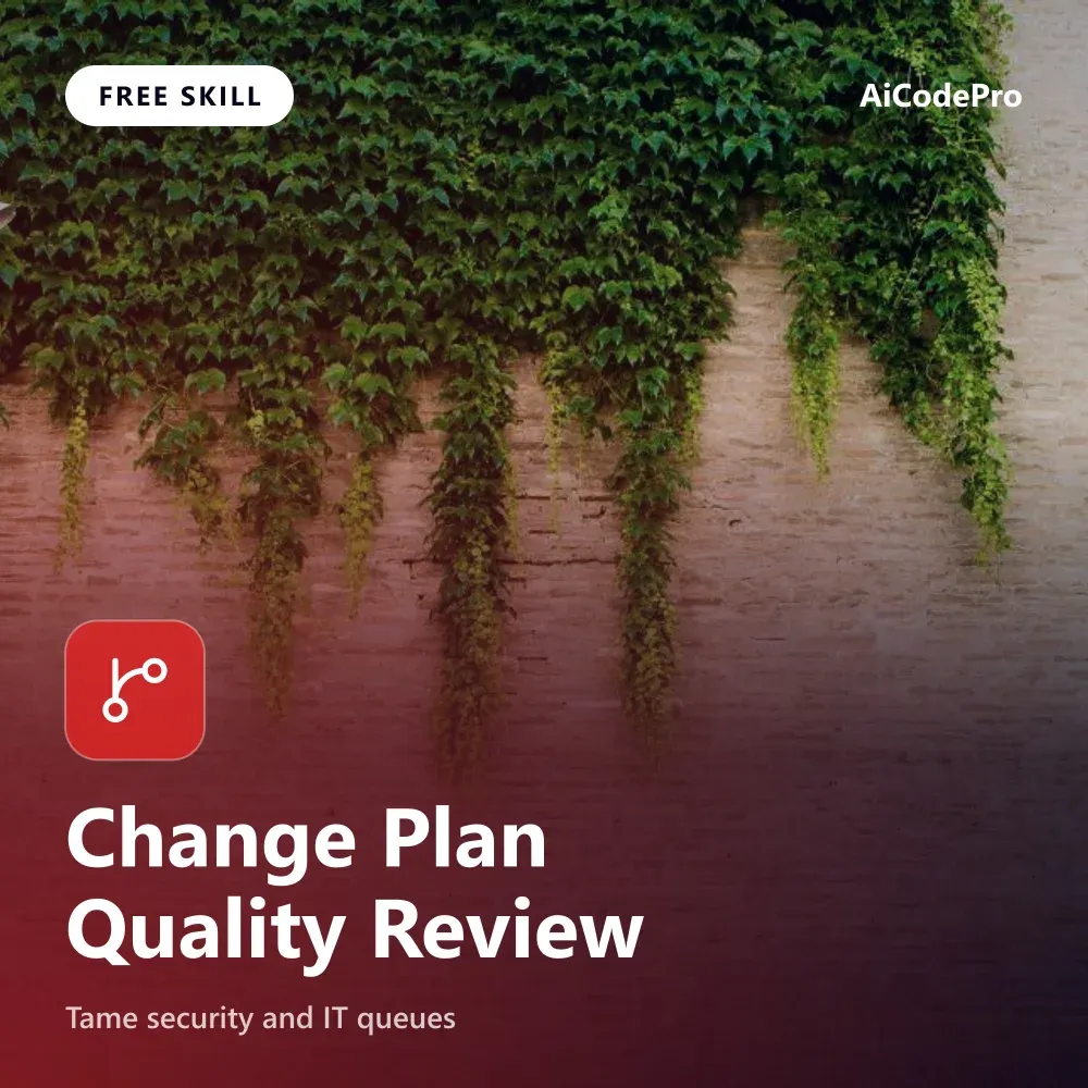Change Plan Quality Review Skill
