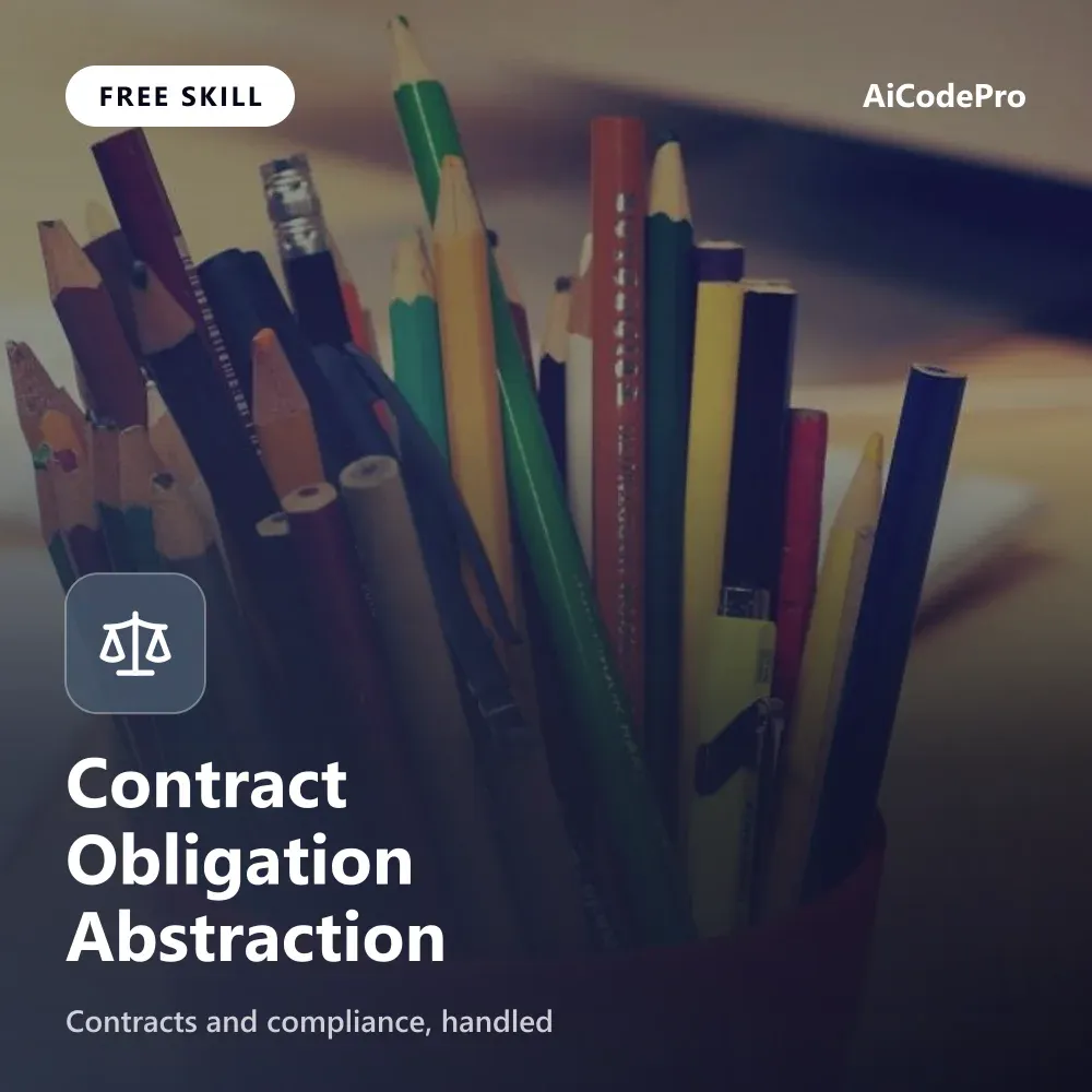 Contract Obligation Abstraction Skill