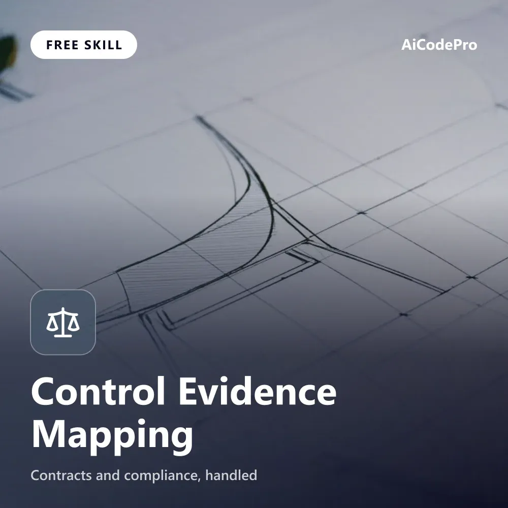 Control Evidence Mapping Skill