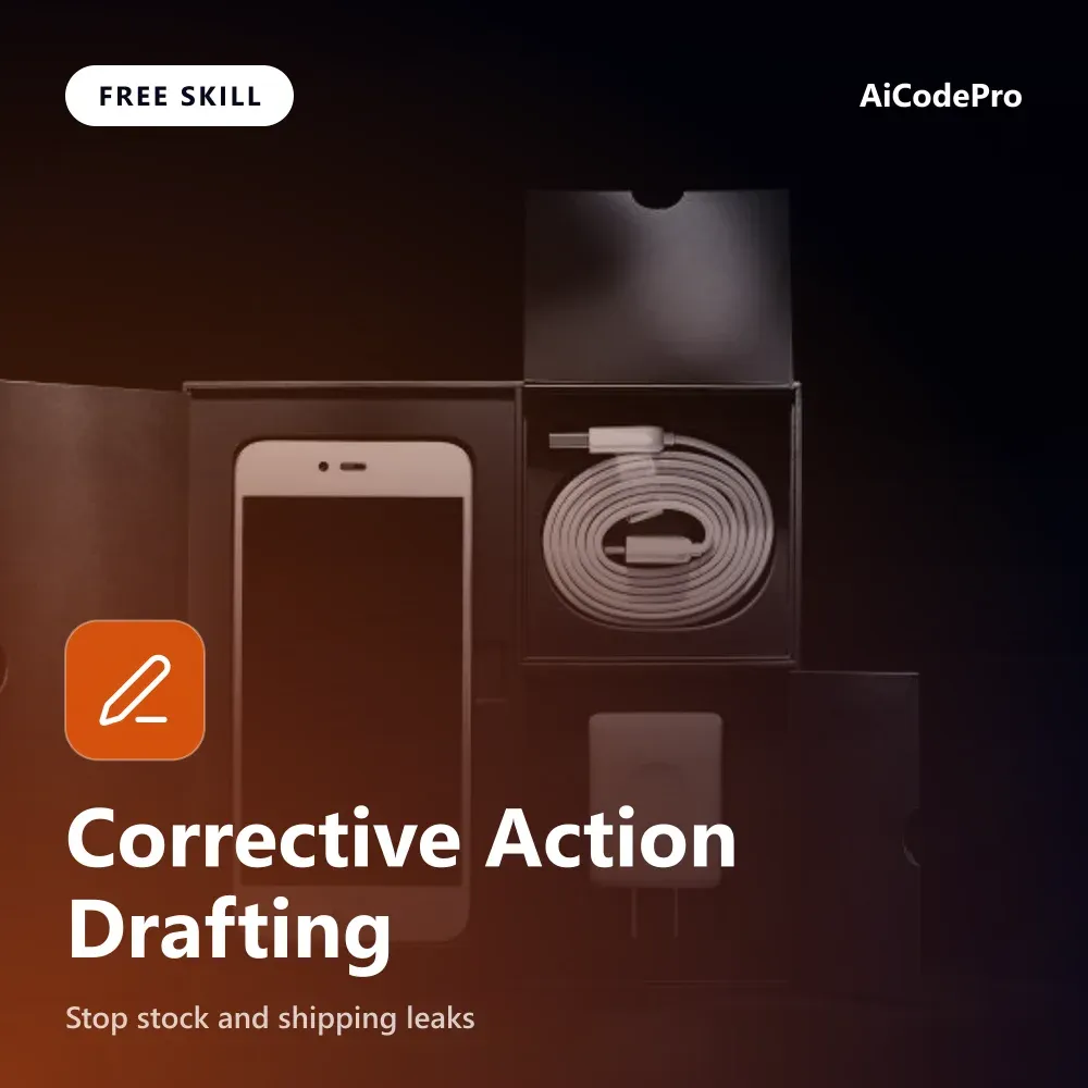 Corrective Action Drafting Skill