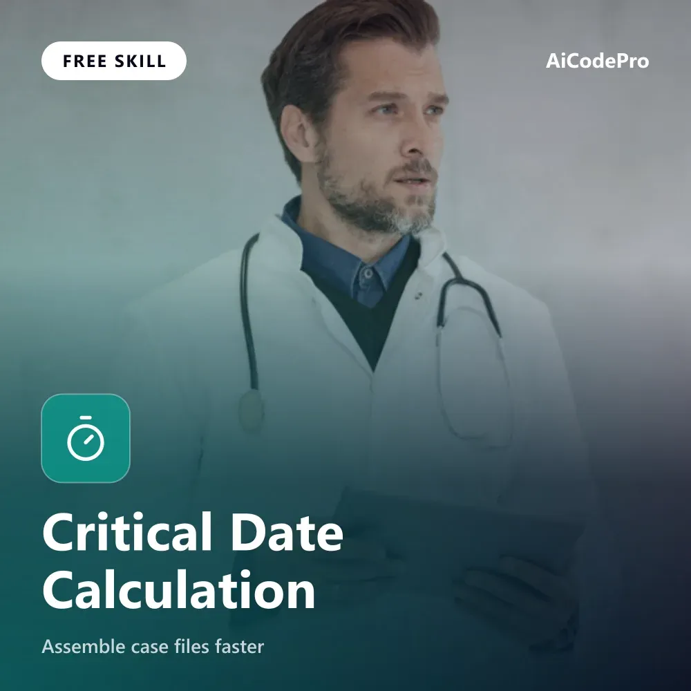 Critical Date Calculation Skill