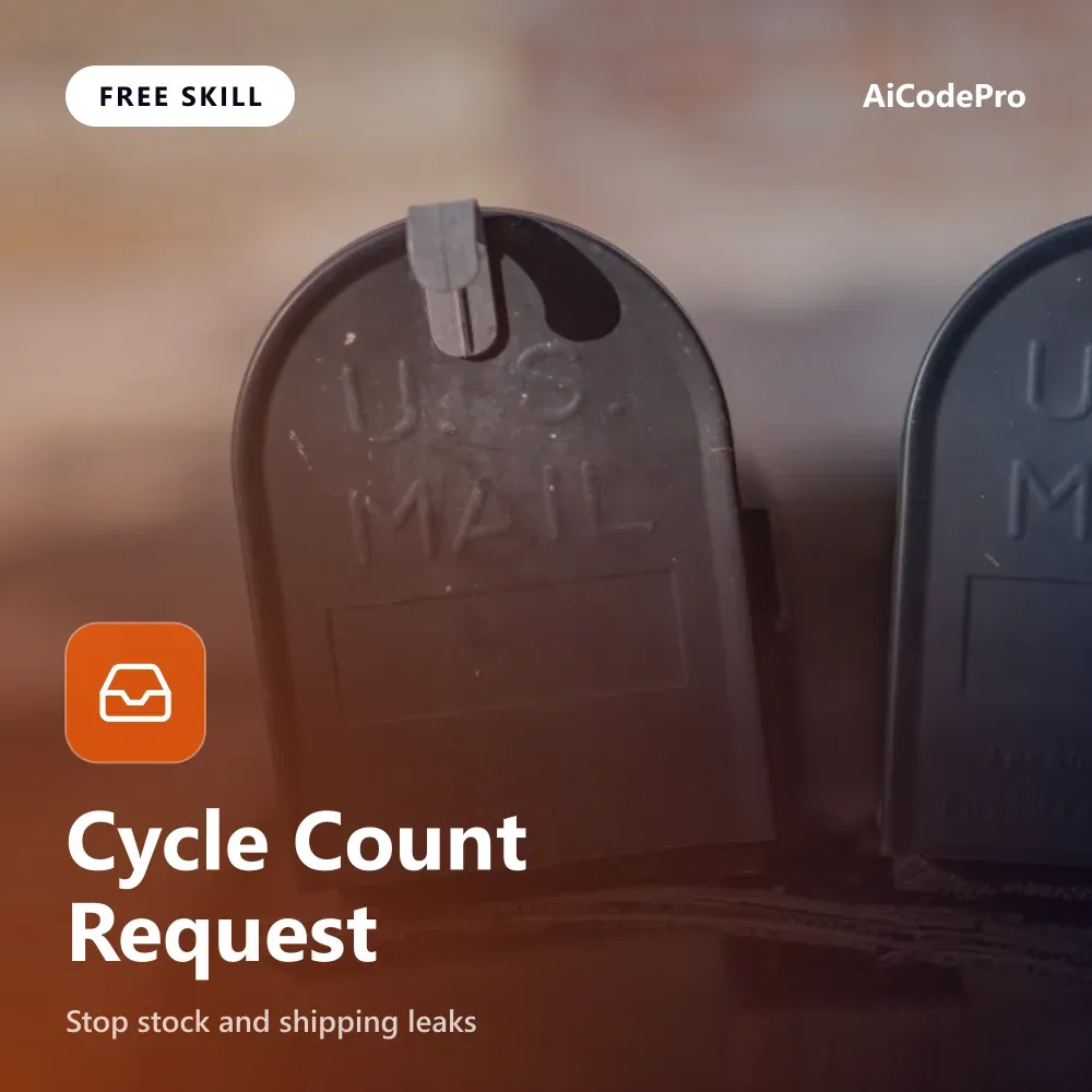 Cycle Count Request Skill