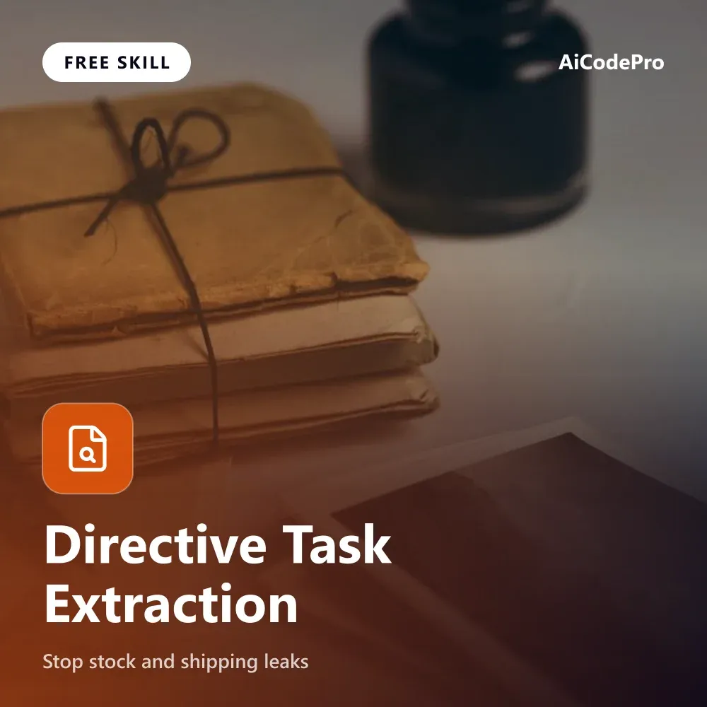 Directive Task Extraction Skill
