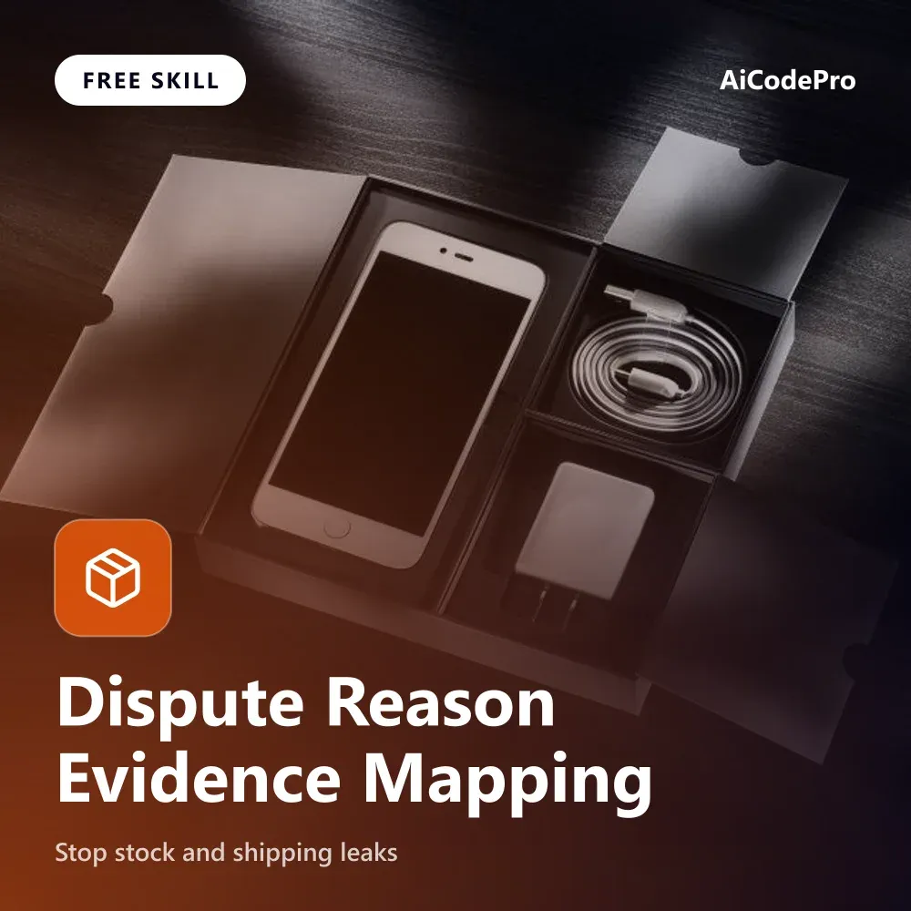Dispute Reason Evidence Mapping Skill