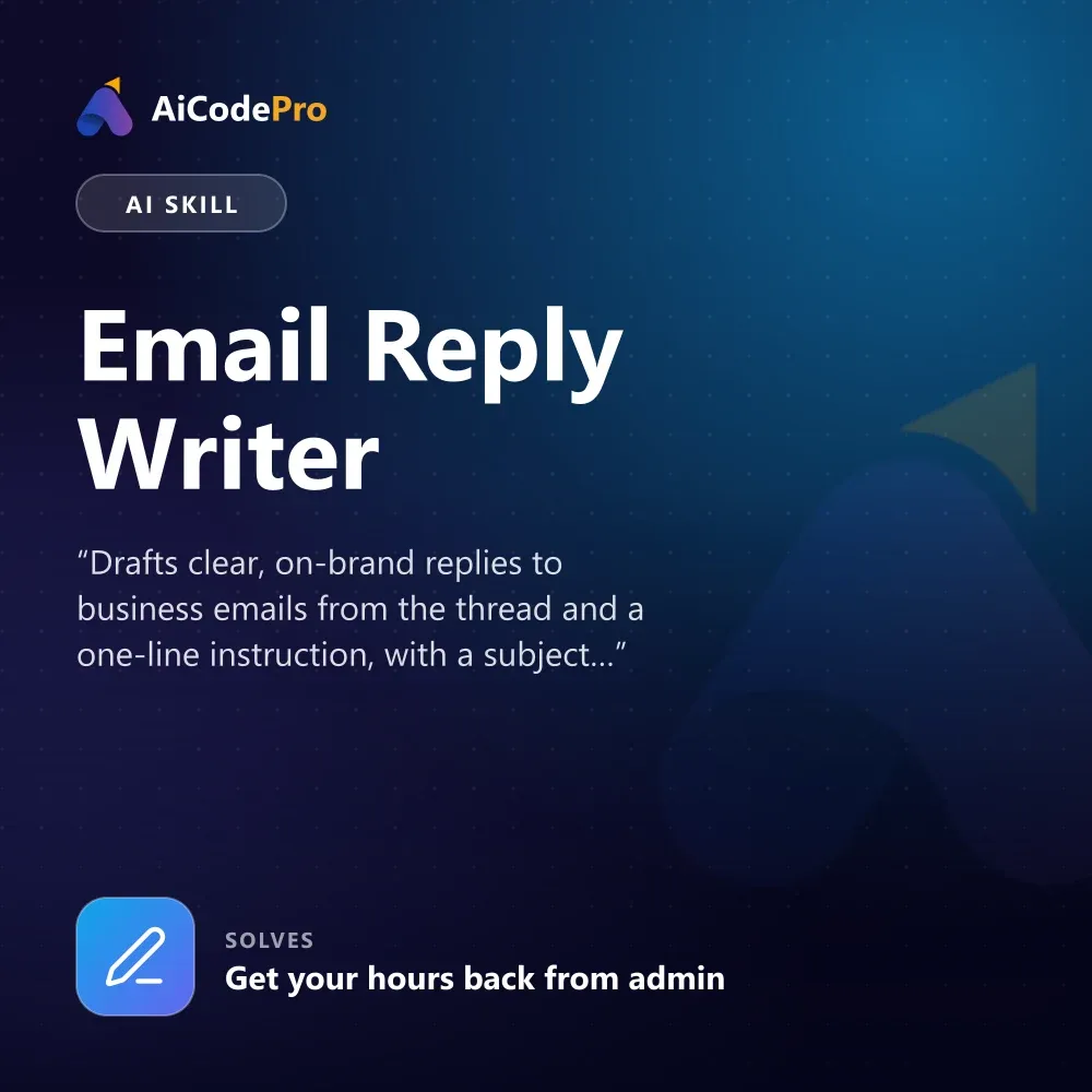 Email Reply Writer Skill