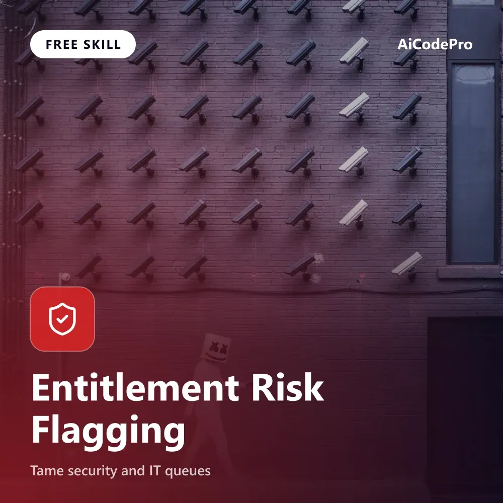 Entitlement Risk Flagging Skill