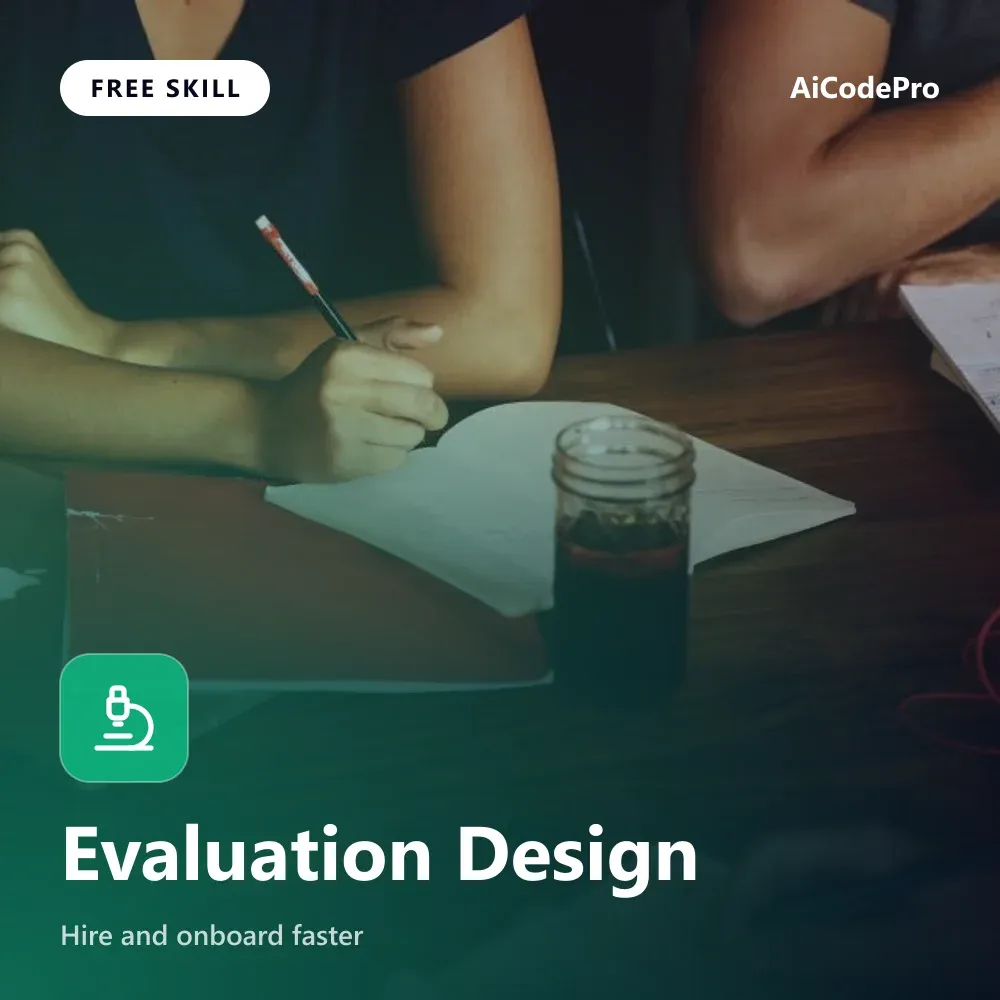 Evaluation Design Skill
