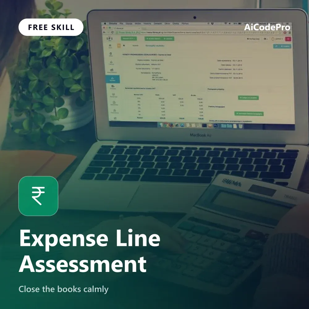 Expense Line Assessment Skill