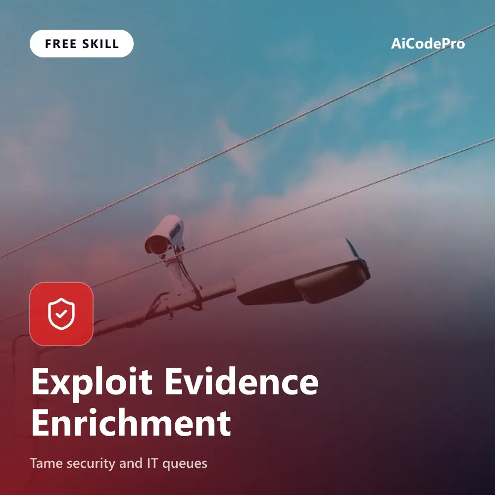 Exploit Evidence Enrichment Skill