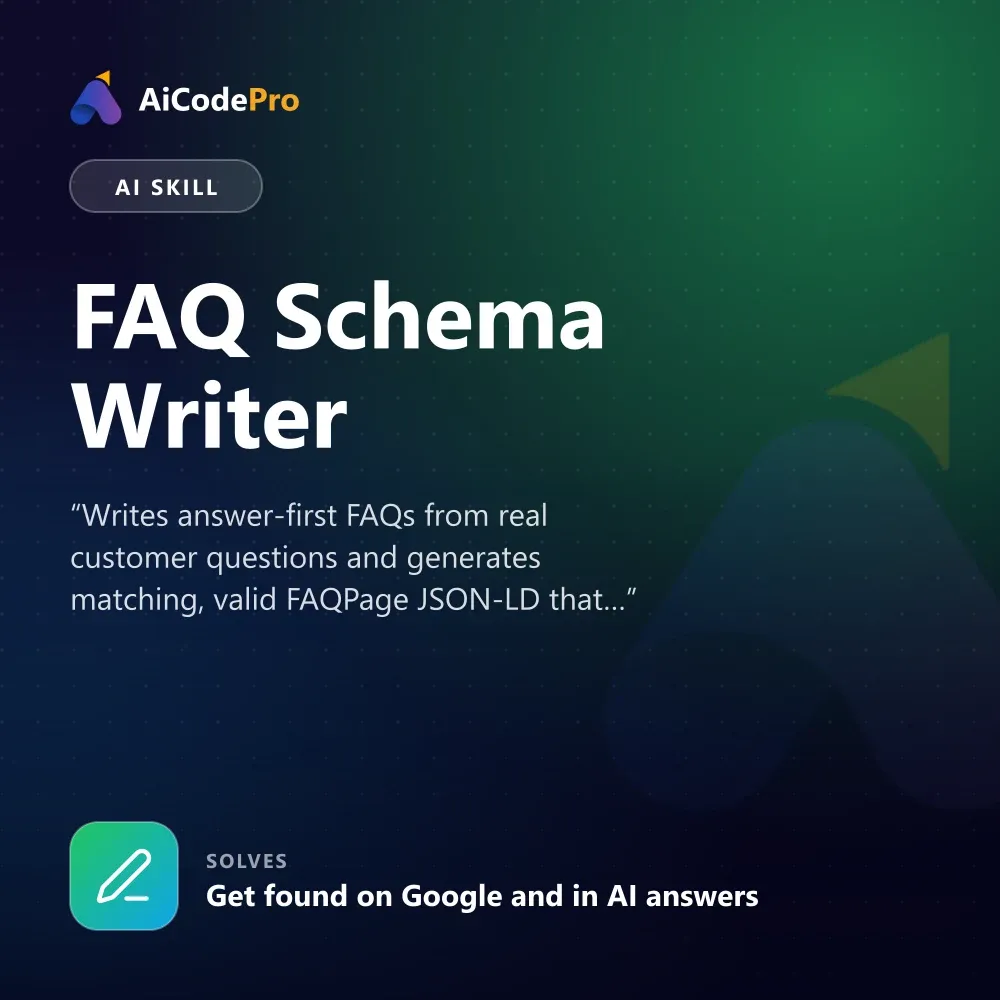 FAQ Schema Writer Skill
