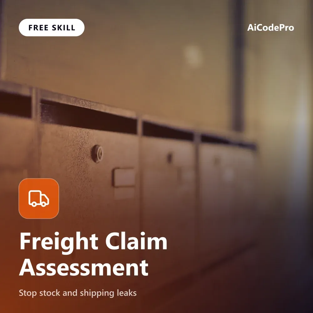 Freight Claim Assessment Skill