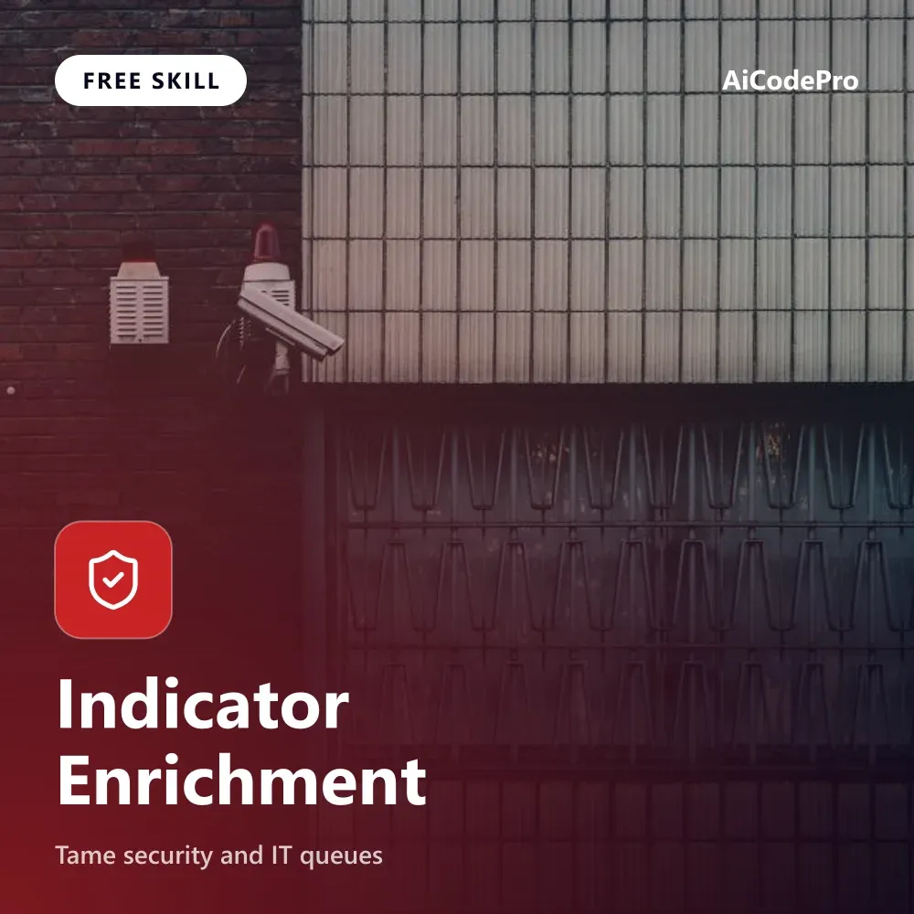 Indicator Enrichment Skill