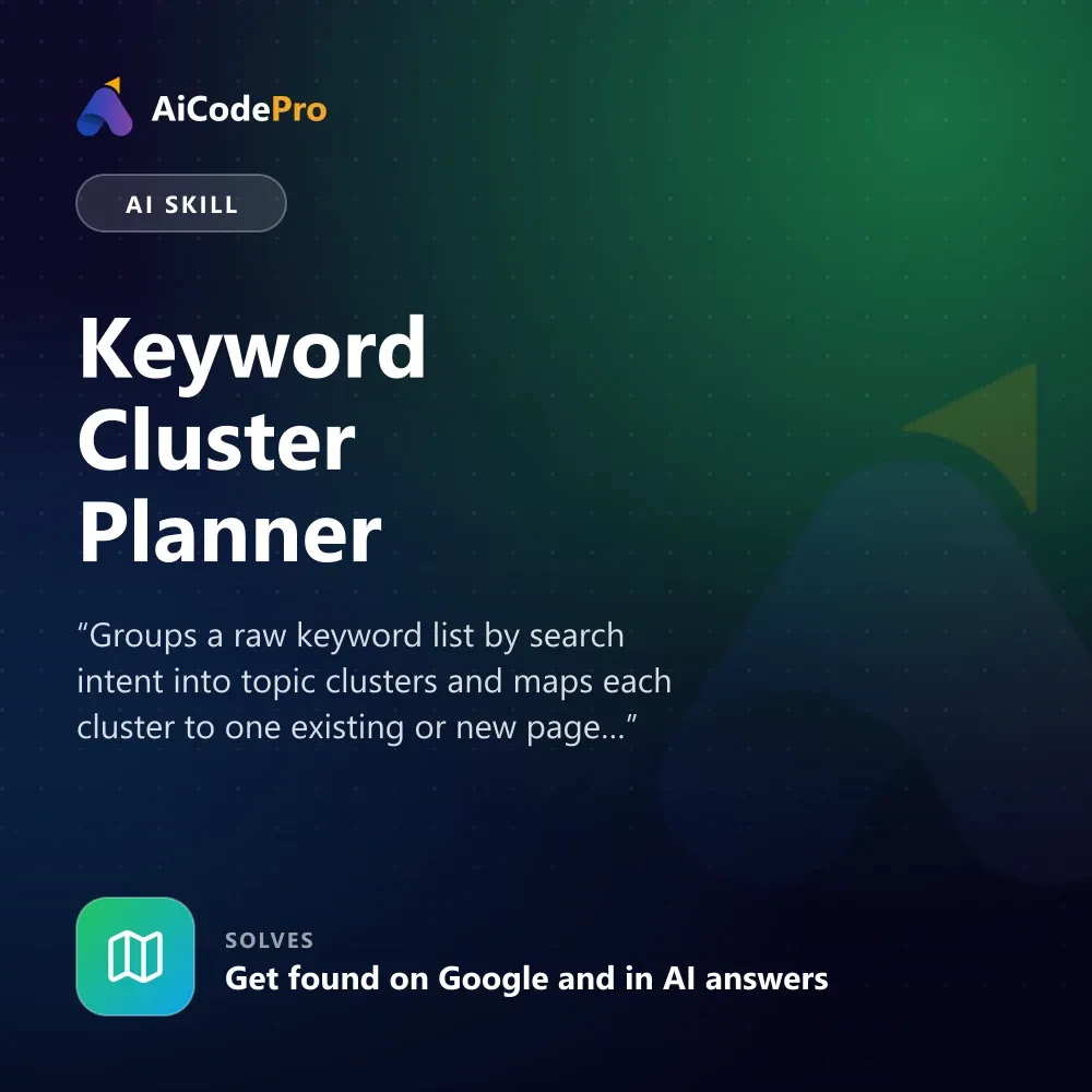Keyword Cluster Planner Skill