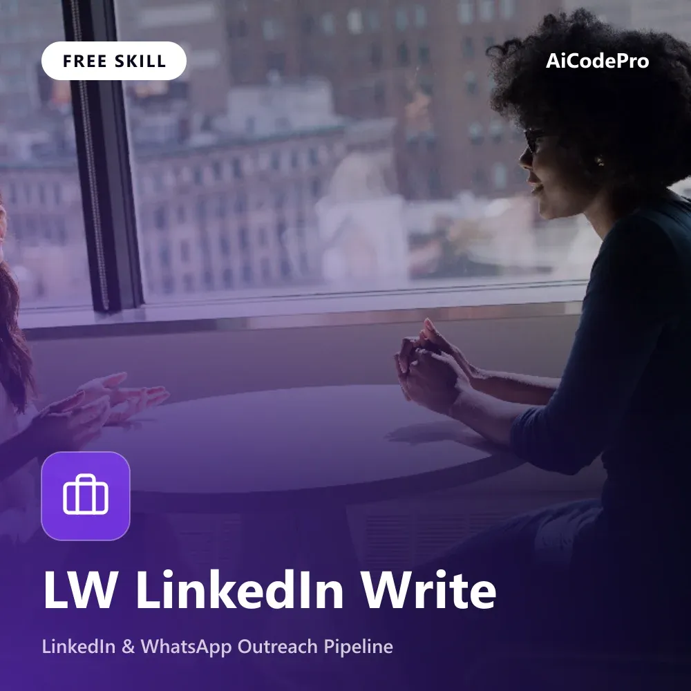 LW LinkedIn Write Skill