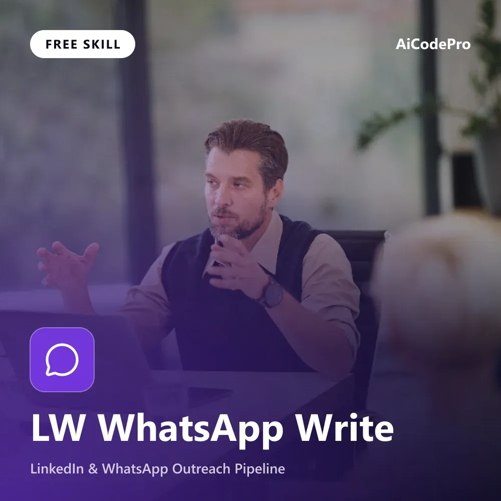 LW WhatsApp Write Skill