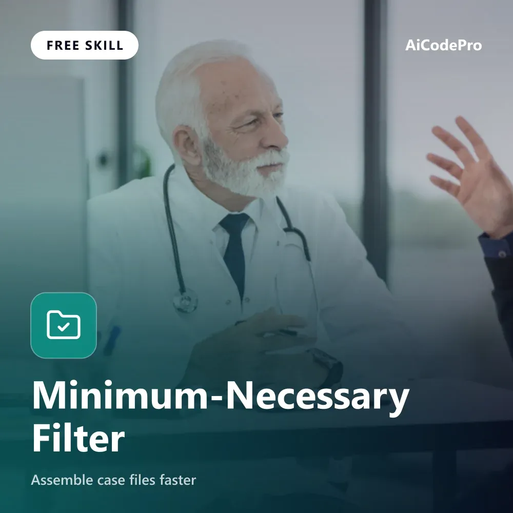 Minimum-Necessary Filter Skill