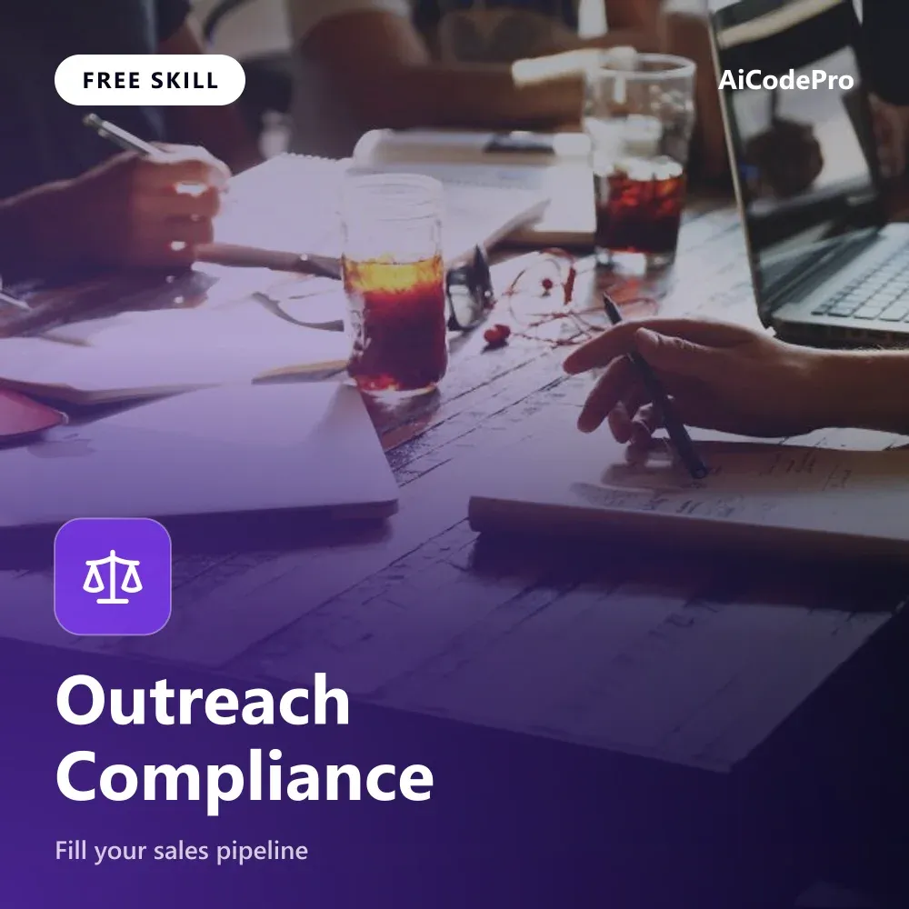 Outreach Compliance Skill