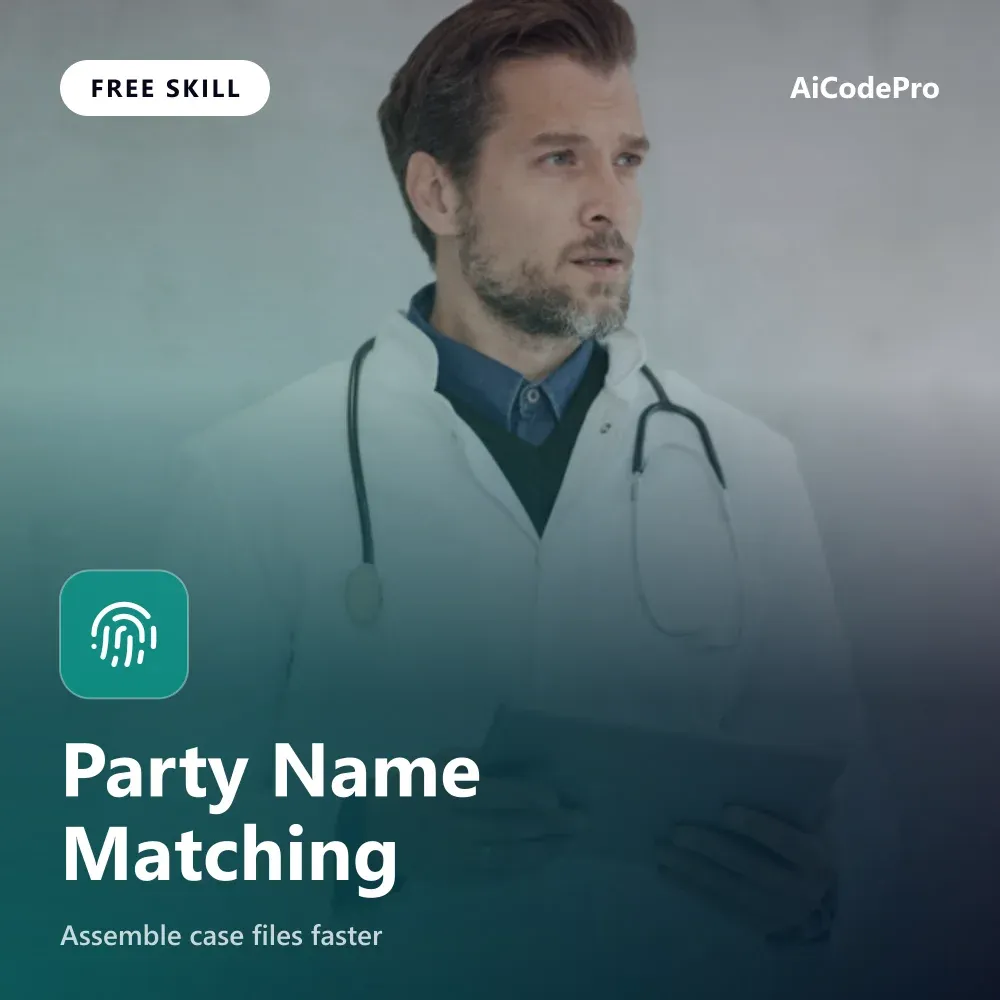 Party Name Matching Skill
