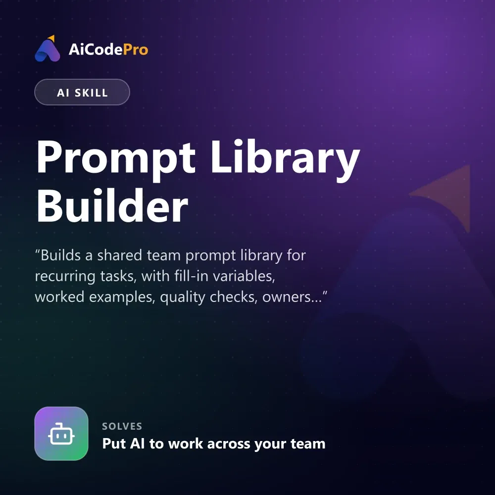 Prompt Library Builder Skill