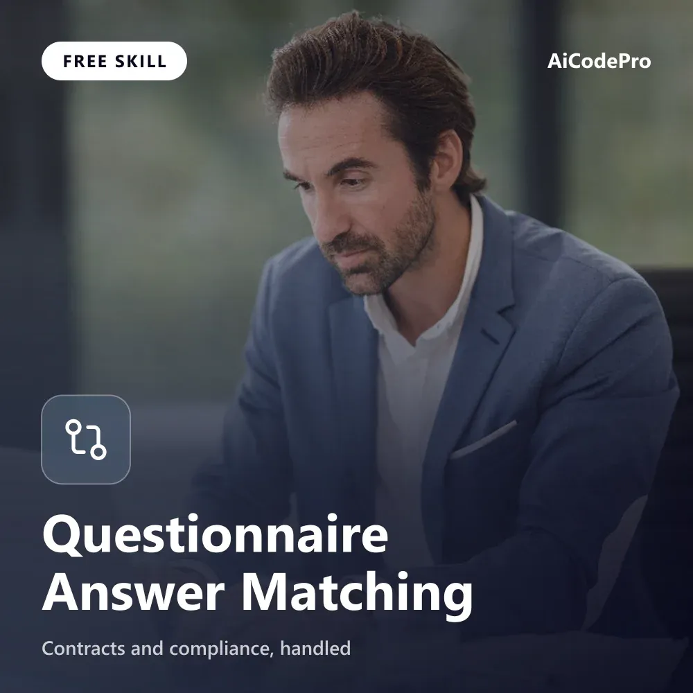 Questionnaire Answer Matching Skill