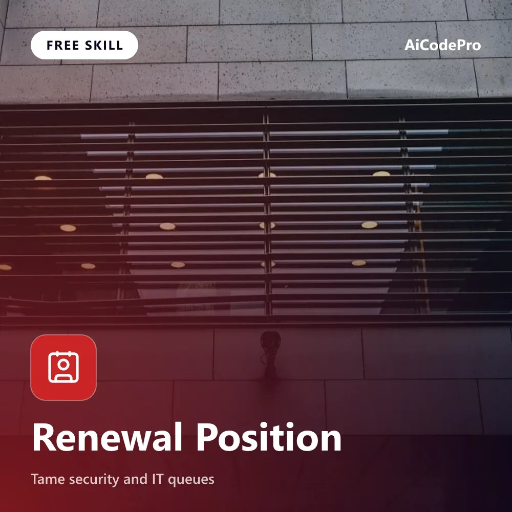Renewal Position Skill