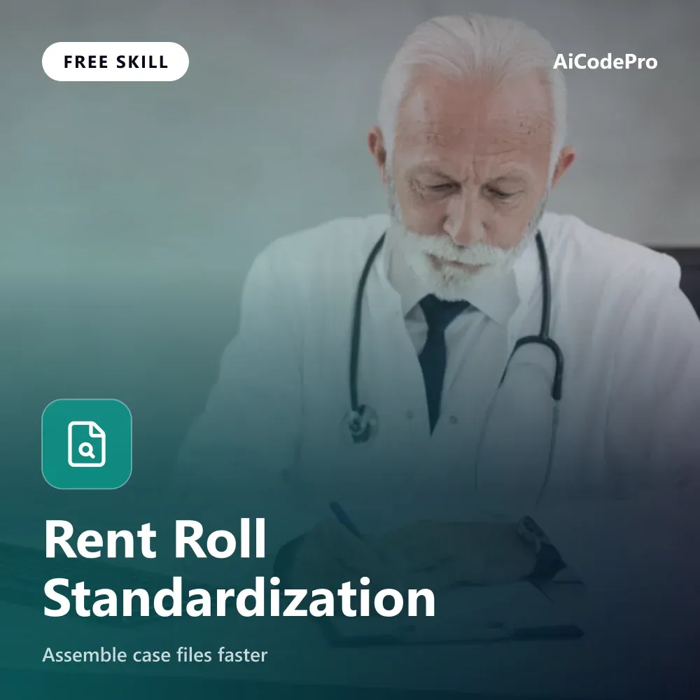 Rent Roll Standardization Skill