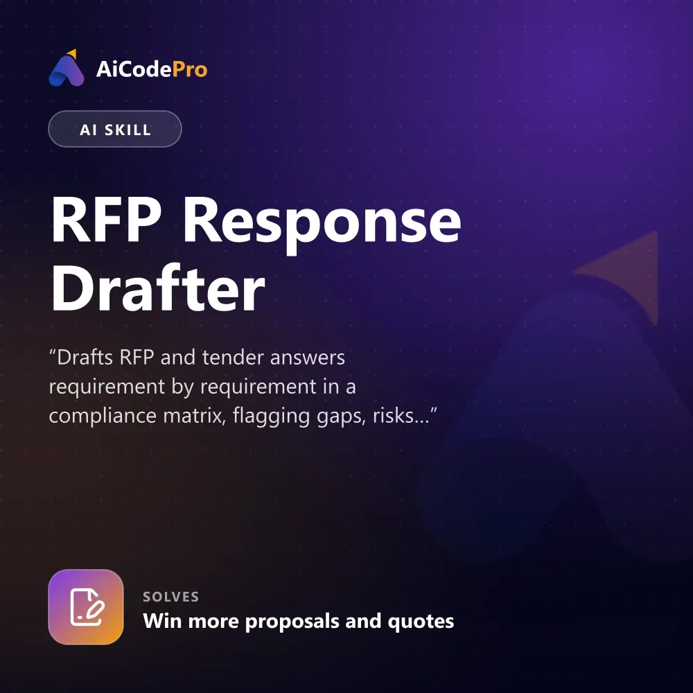 RFP Response Drafter Skill