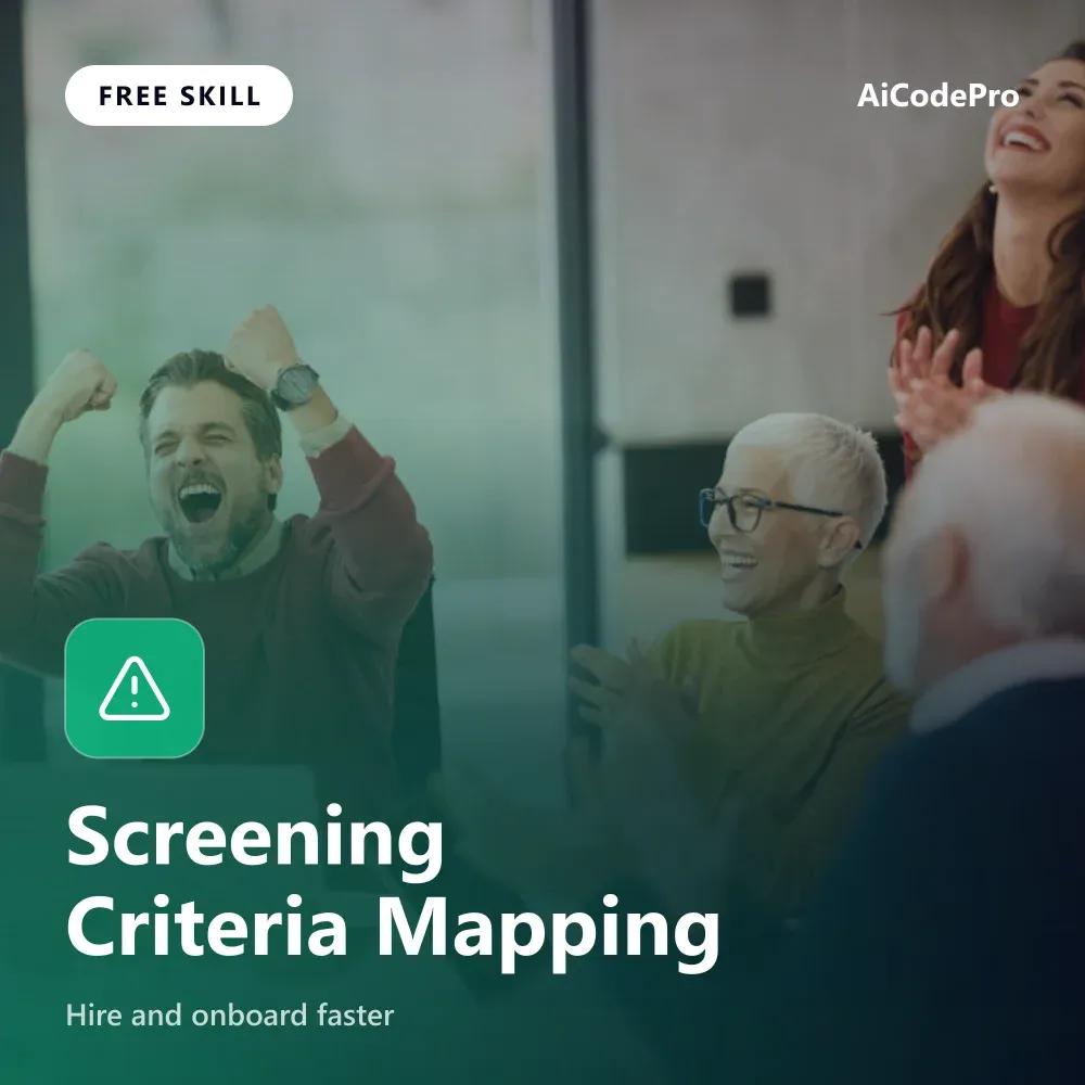 Screening Criteria Mapping Skill