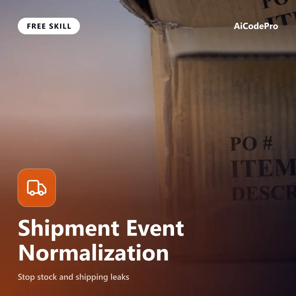 Shipment Event Normalization Skill